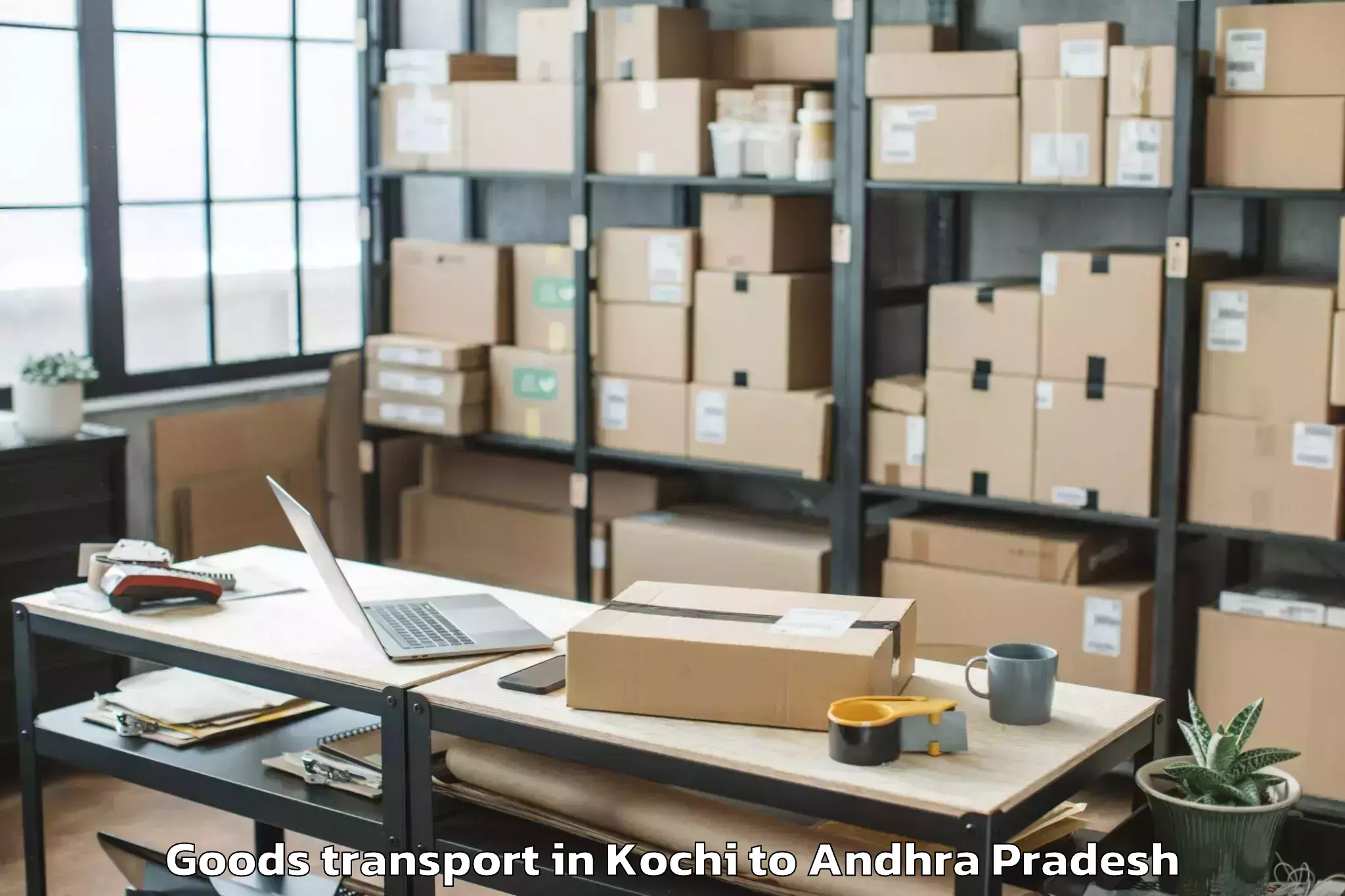 Book Kochi to Pedagantyada Goods Transport